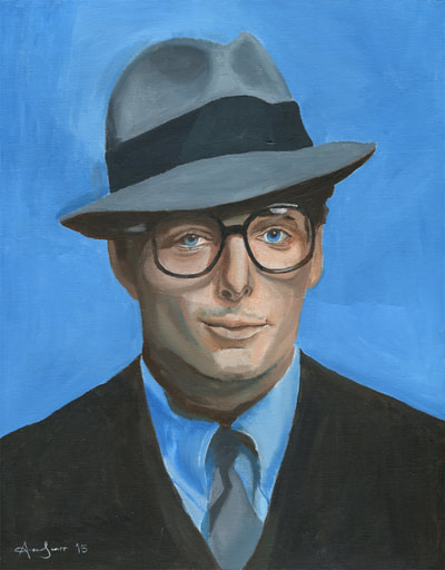 Clark Kent Christopher Reeve acrylic painting