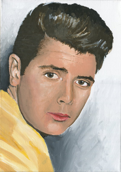 Cliff Richard oil painting